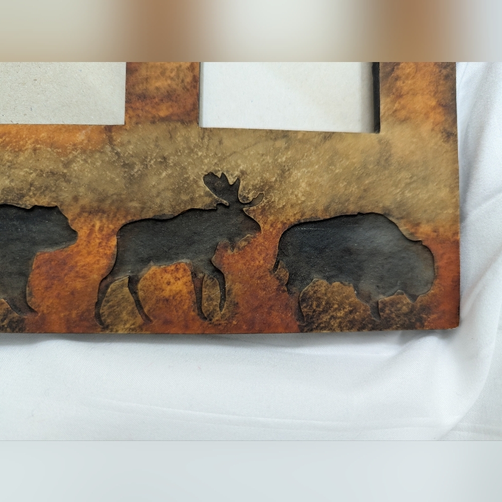 Rustic Wildlife Double Photo Frame - Picture 3 of 4